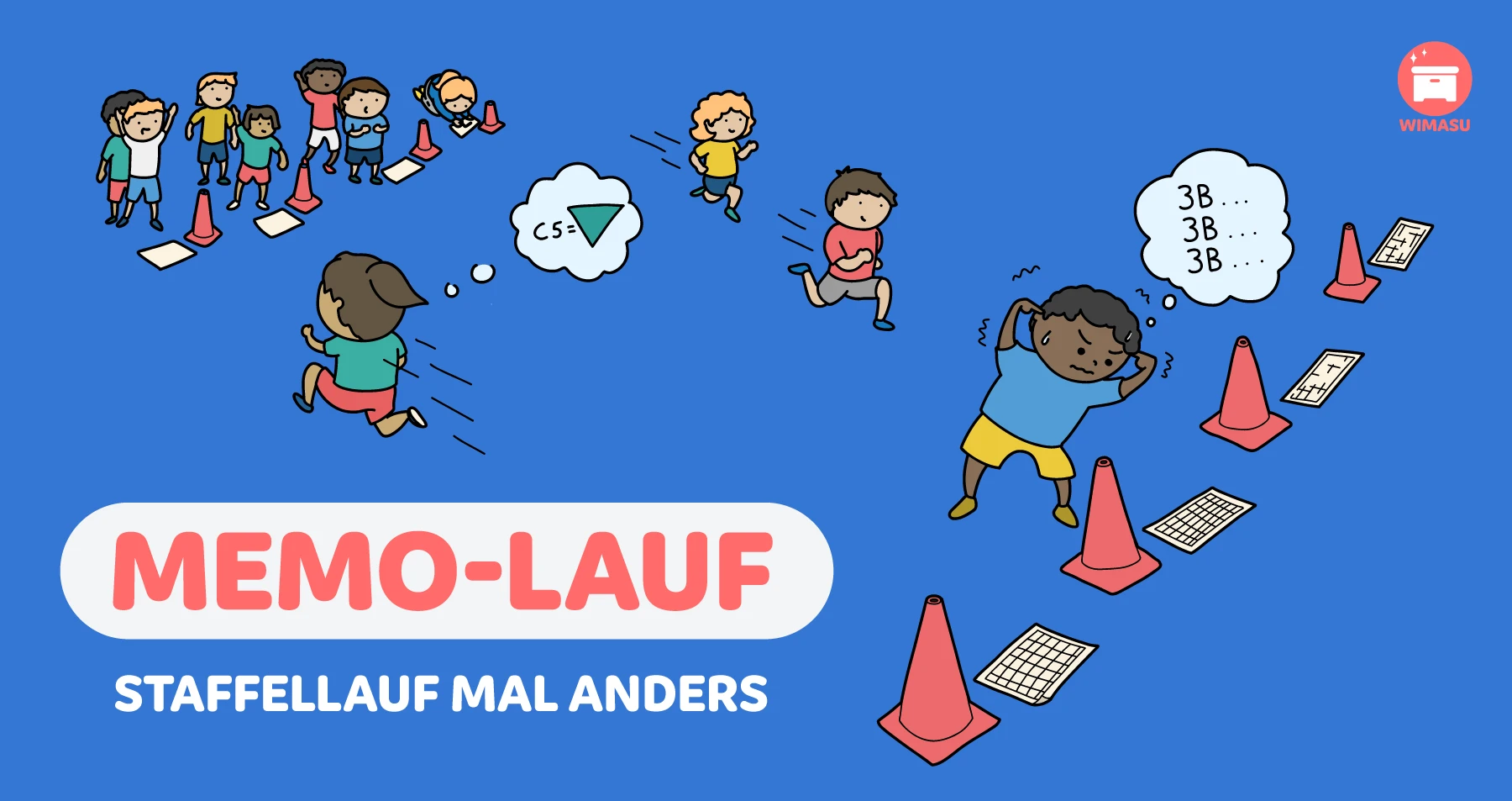 Laufmemory (Staffellauf, Gedächtnis-Lauf) im Sportunterricht