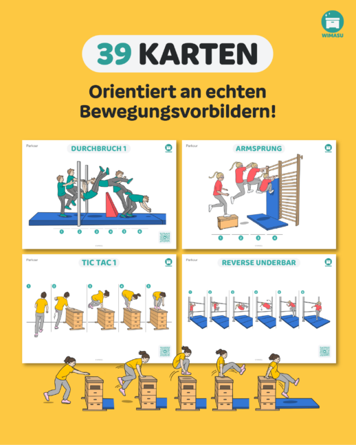 Parkour im Sportunterricht: Bewegungskarten + Poster – Bild 2