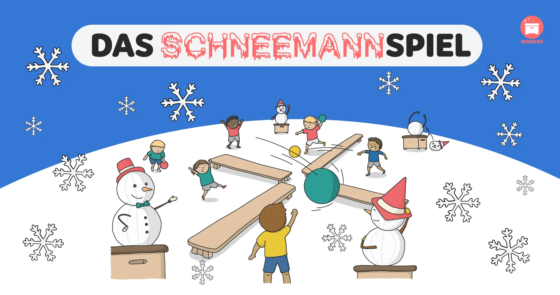 Das Schneemann Spiel für den Sportunterricht