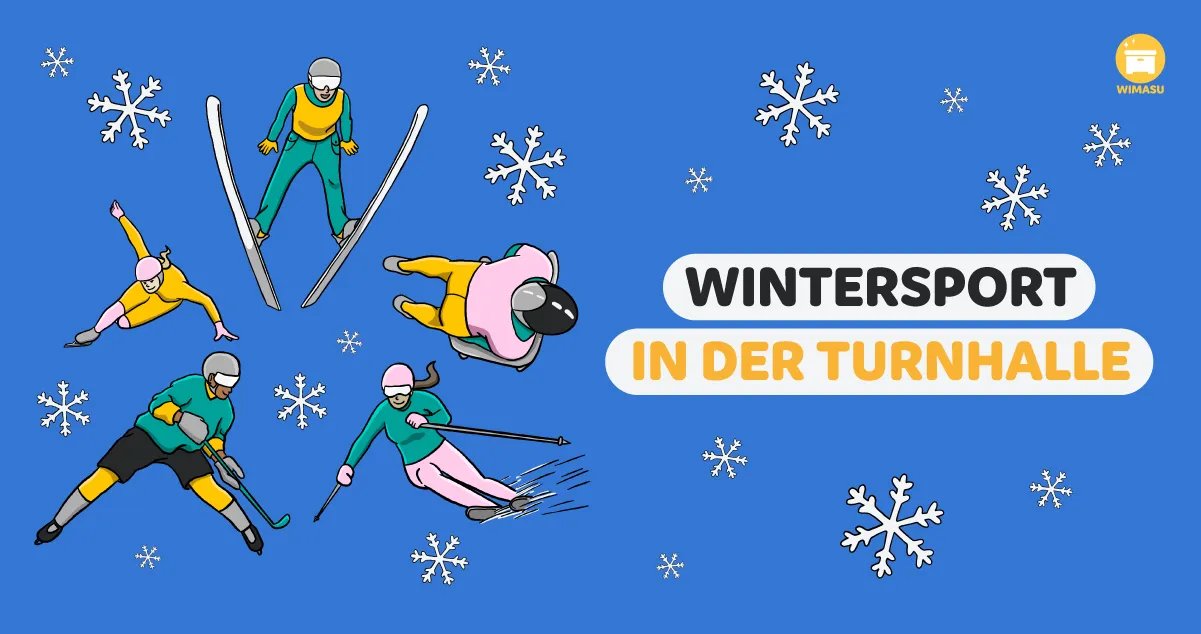 Wintersport in der Turnhalle