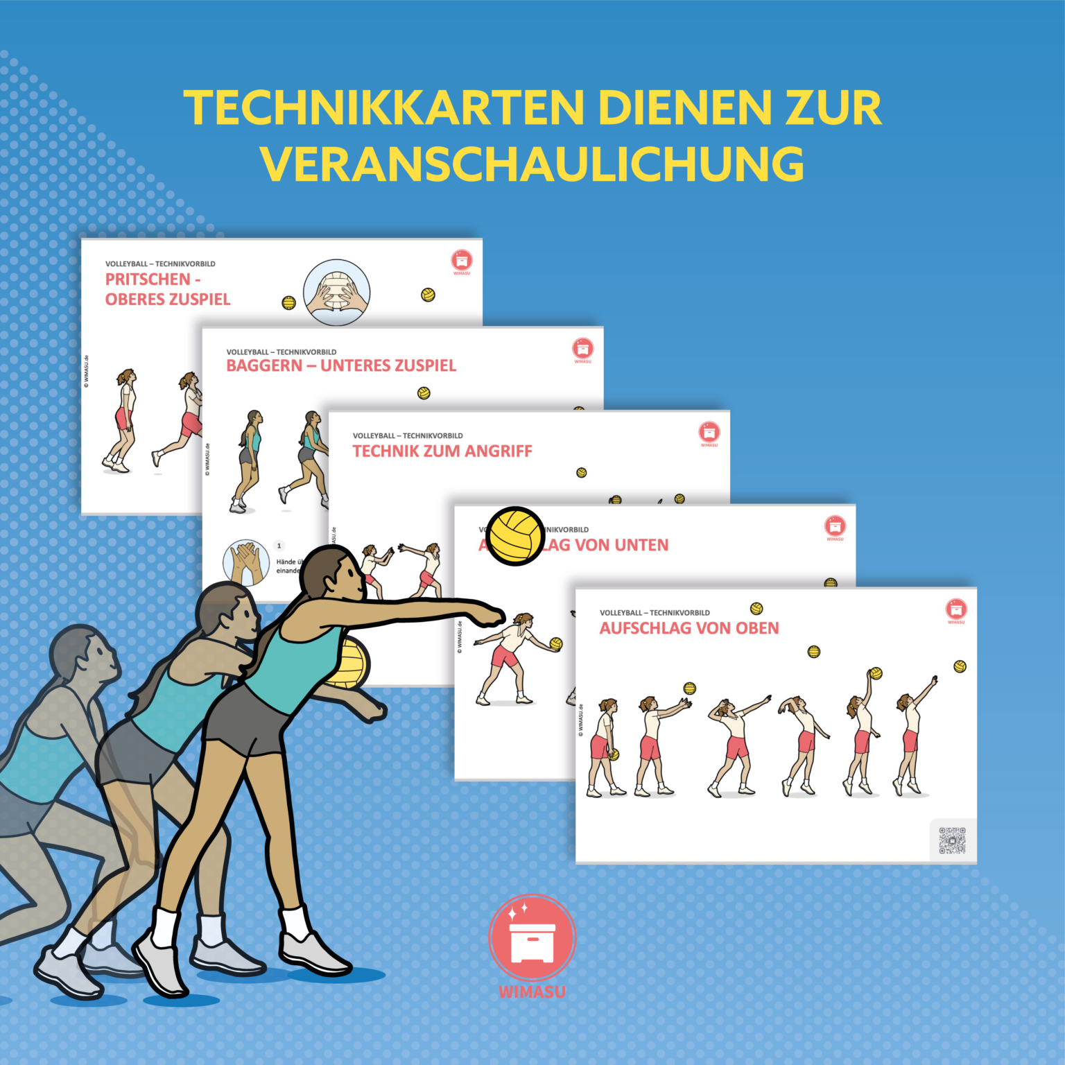 Volleyball im Sportunterricht Unterrichtsmaterial von WIMASU