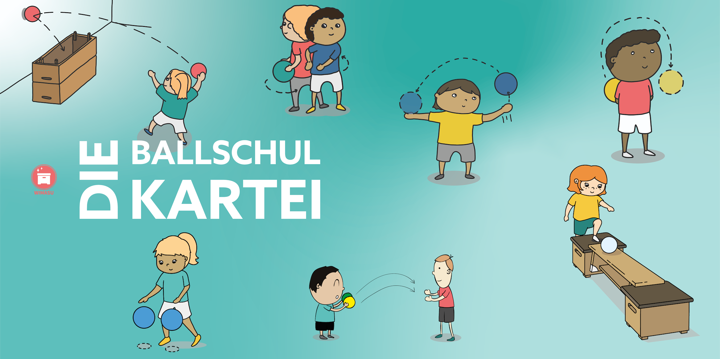 Ballschule Stationskarten Übungen Ballgeoehnung Wimasu Grundschule Sekundarstufe