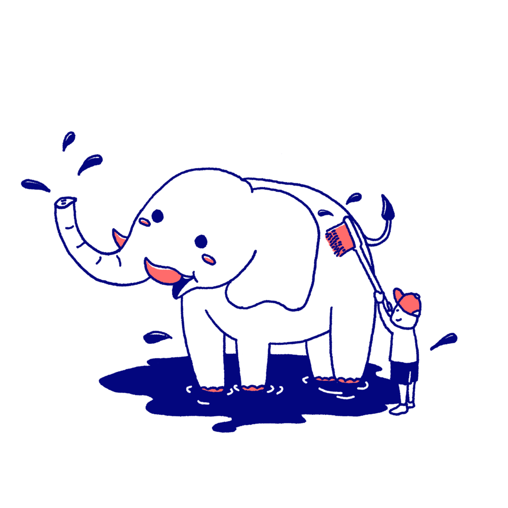Elefantenwaschen Wimasu Sportunterricht