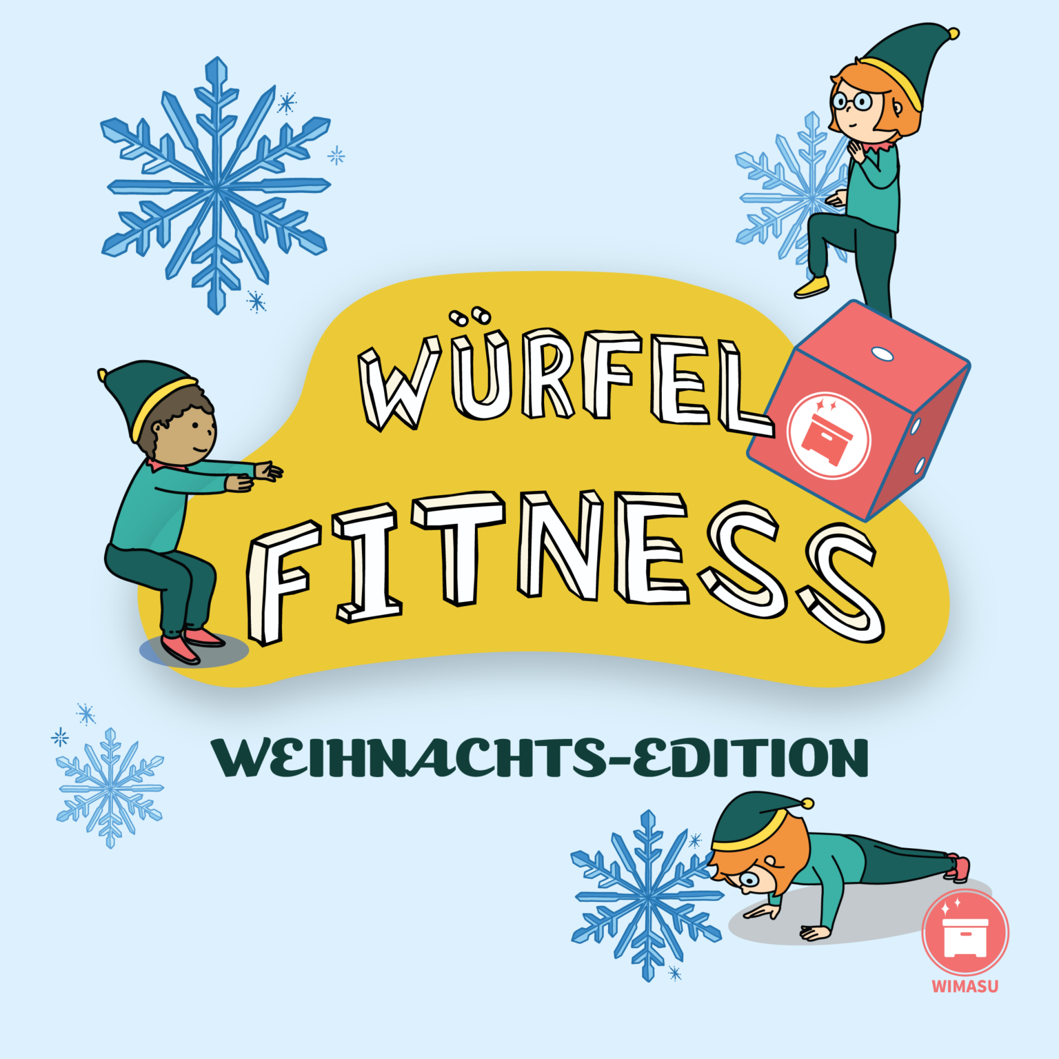 Würfelfitness für den Sportunterricht Staffellauf