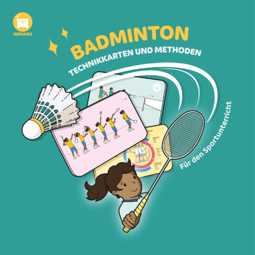 Badminton im Sportunterricht - Technikkarten und Methoden [Digital]