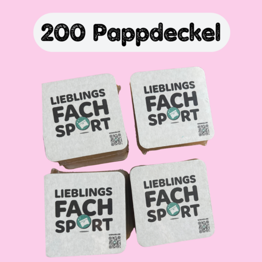 Bunte Pappdeckel für den Sportunterricht (200 Stk.) – Bild 2