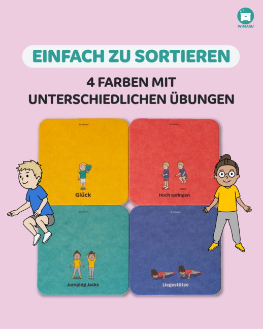 Bunte Pappdeckel für den Sportunterricht (200 Stk.) – Bild 2