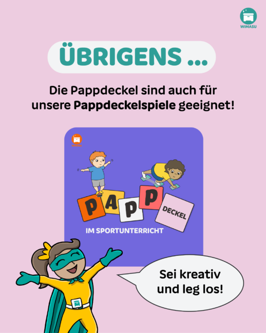 Bunte Pappdeckel für den Sportunterricht (200 Stk.) – Bild 5