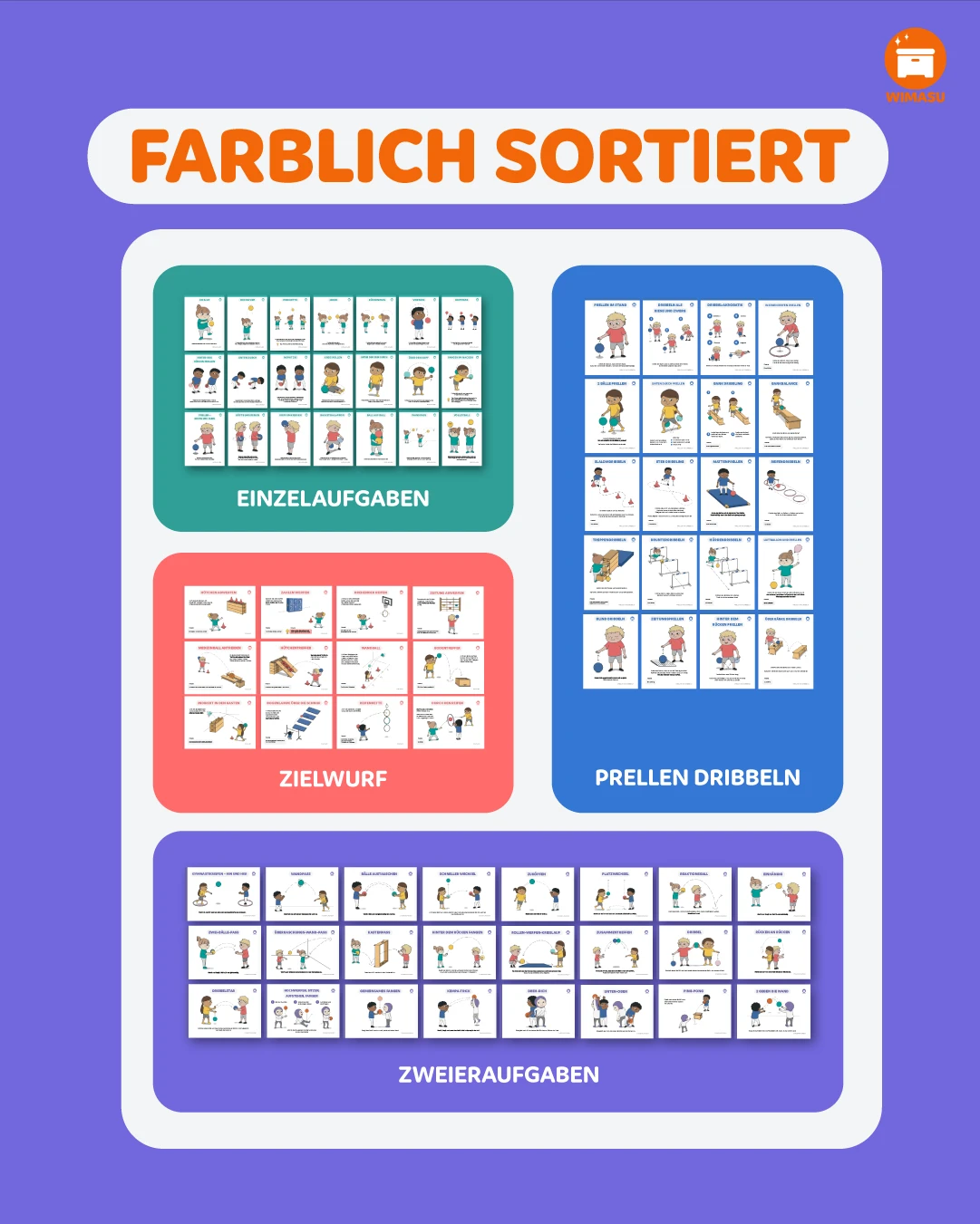 Die Ballschul-Kartei gedruckt - Übungskarten für die Ballschule – Bild 6