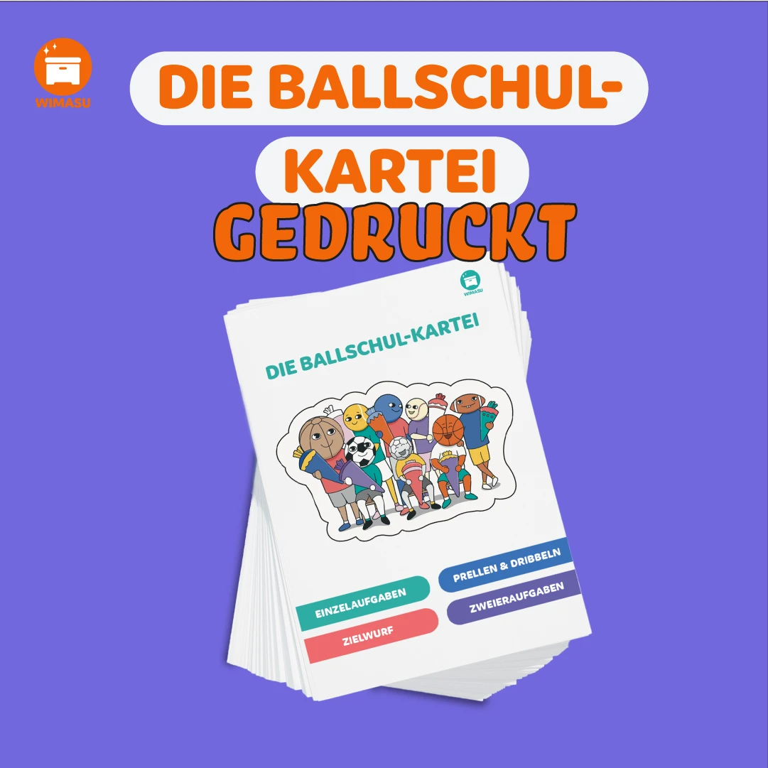 Die Ballschul-Kartei gedruckt - Übungskarten für die Ballschule