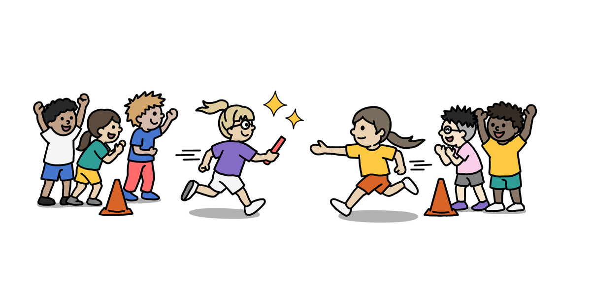 Staffelspiele für den Sportunterricht