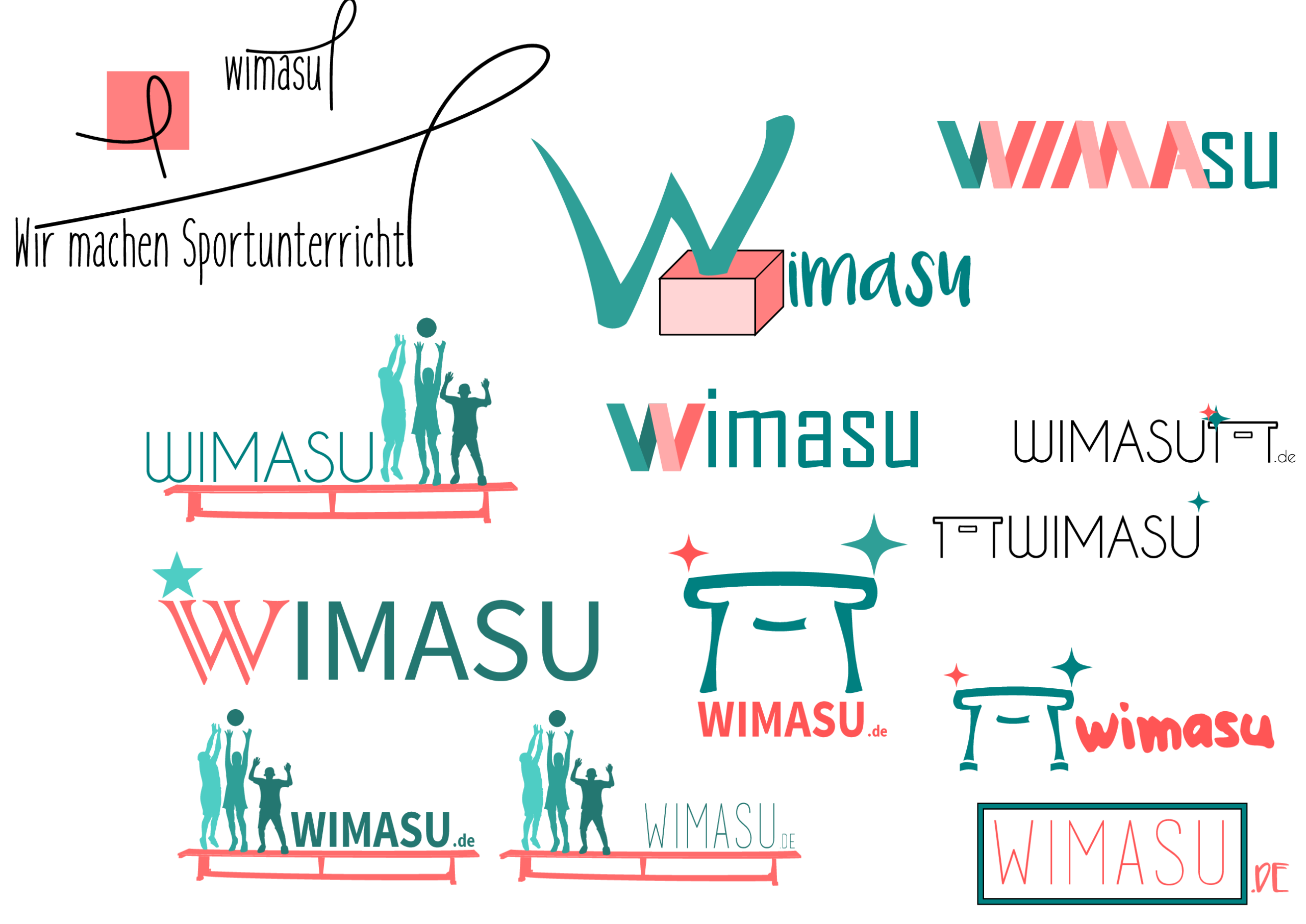 Erste Logo-Entwürfe für WIMASU, 2016